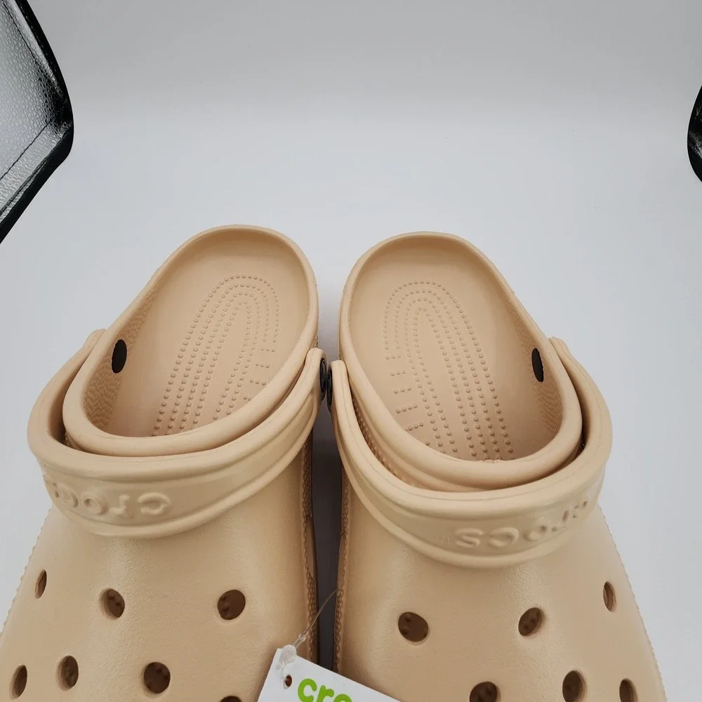 Crocs Classic Clogs Mens 10 Womens 12 Shitake Sprite Tan Beige NEW w/‎ Tag